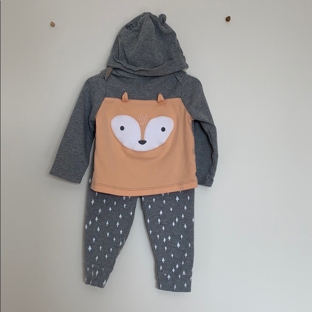 Fox Pajama Set with Hat